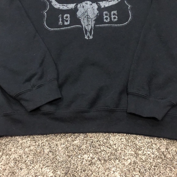 Morgan Wallen Gildan Women’s Black Crew Neck Sweatshirt Size M - Picture 2 of 5